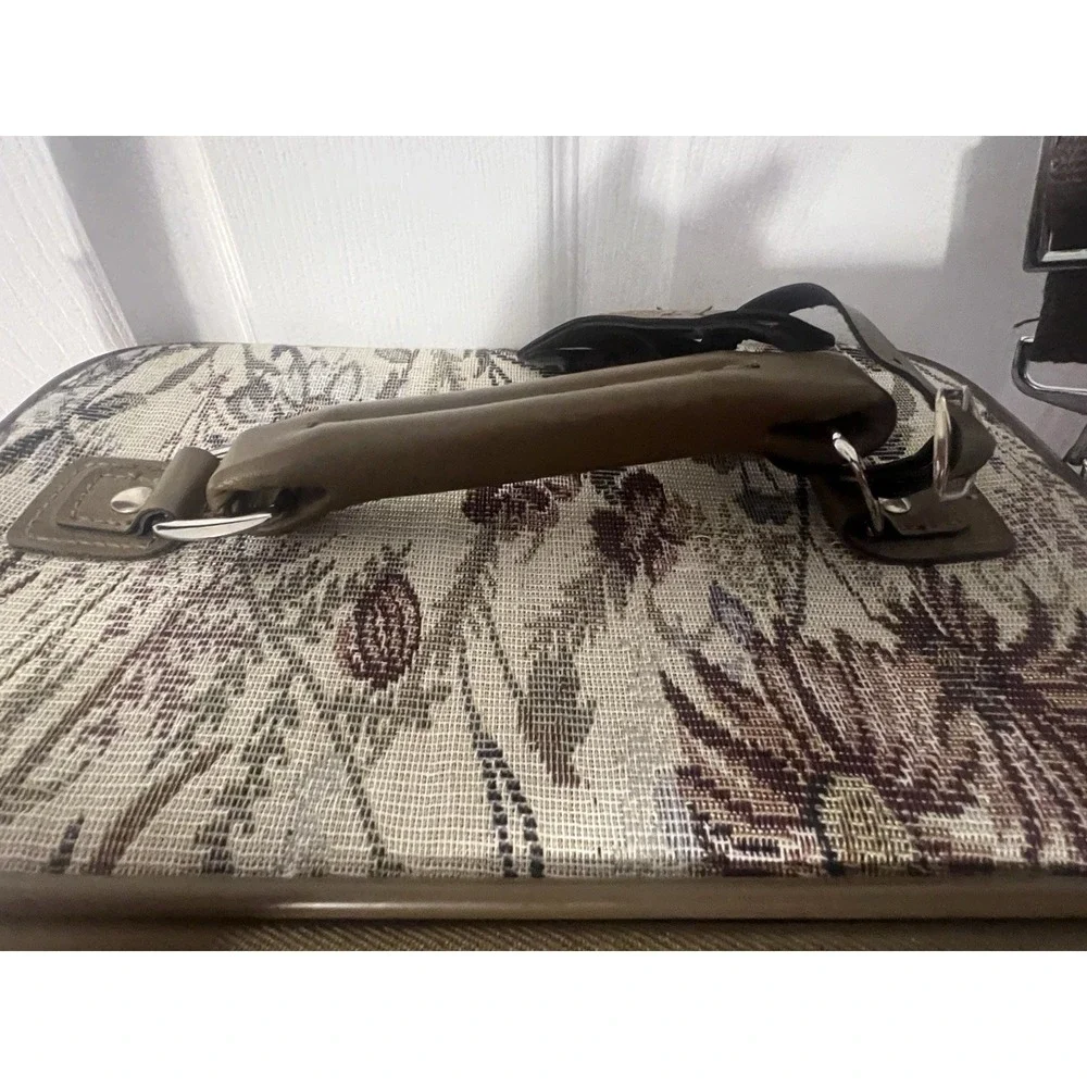 Vintage Jordache Floral Tapestry Makeup Train Case Cottagecore 90s‎
